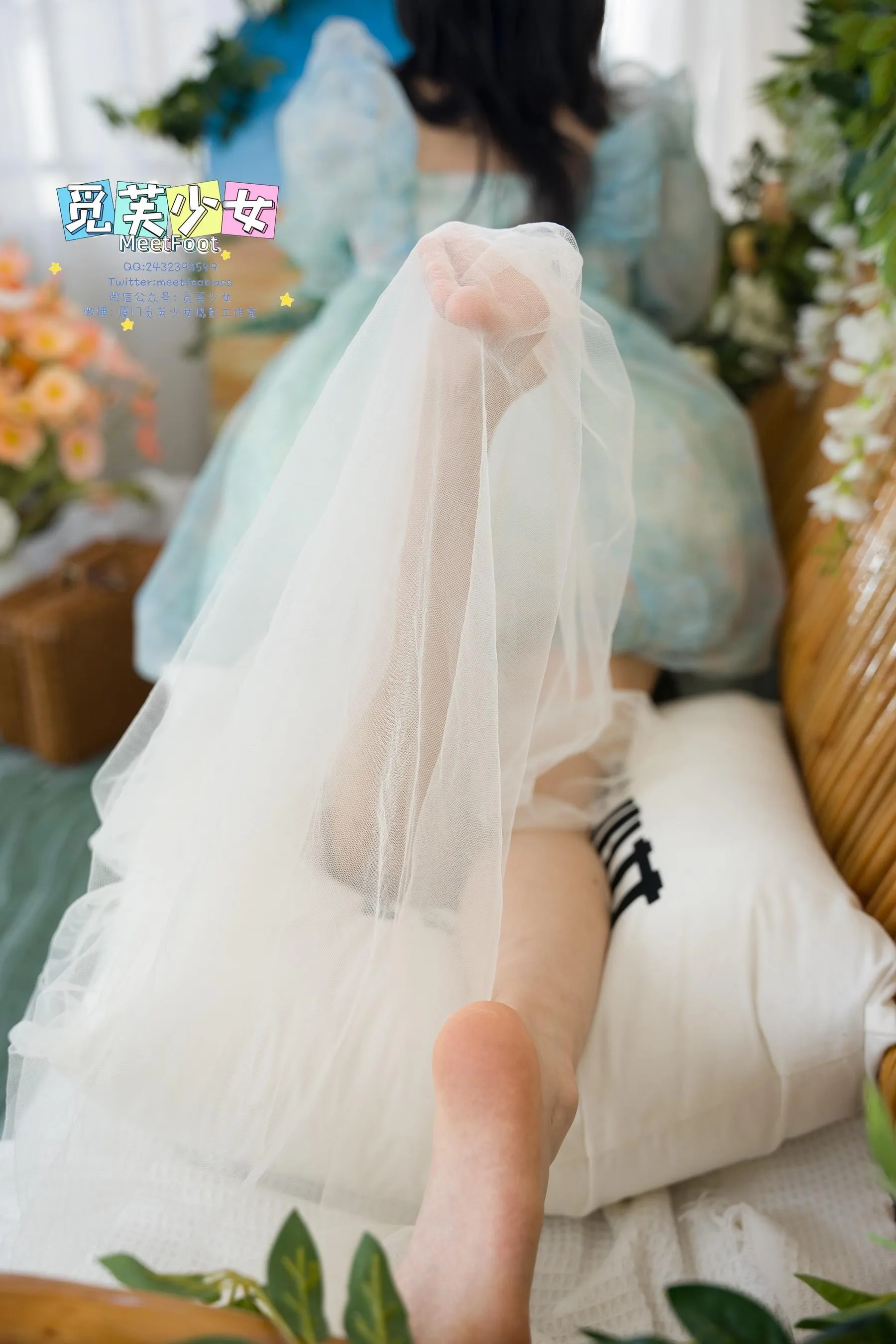 觅芙少女 NO.033 小婉-一袭蓝色纱裙构筑今晚浪漫的梦境-PIC [249P]插图2